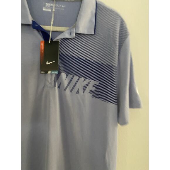 Nike Golf Sport Dri-Fit Polo Shirt Light Purple Sleeve Mens Large - Picture 3 of 12